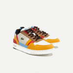 Lacoste sapatos sintéticos de inverno t-clip ao ar livre juniores off white & amarelo ht3 88BL3334 - Image 2