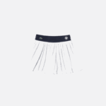 Lacoste short esportivo embutido saia roland garros mulheres branco azul marinho 522 88BL2602 - Image 5