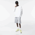 Lacoste shorts estampados refletivos homens chine cinza cca 88BL1355