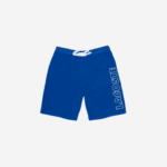 Lacoste shorts internos de lã de algodão de marca homens emj branco azul 88BL1512