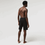 Lacoste shorts internos de lã de algodão de marca homens preto branco 258 88BL1513 - Image 3