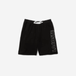 Lacoste shorts internos de lã de algodão de marca homens preto branco 258 88BL1513 - Image 5