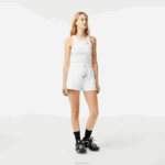 Lacoste shorts lisos mulheres branco 001 88BL2445