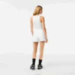 Lacoste shorts lisos mulheres branco 001 88BL2445 - Image 3