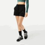 Lacoste shorts lisos mulheres preto 031 88BL2446 - Image 2