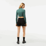 Lacoste shorts lisos mulheres preto 031 88BL2446 - Image 3
