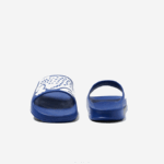 Lacoste slides de alça de logotipo sintético croco 2.0 homens azul branco 221 88BL1898 - Image 5