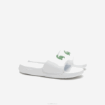 Lacoste slides sintéticos croco 1.0 mulheres branco/verde 082 88BL2685 - Image 2