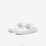 Lacoste slides sintéticos croco 1.0 mulheres branco/verde 082 88BL2685 - Image 3