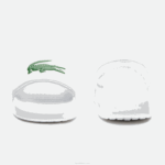 Lacoste slides sintéticos croco 1.0 mulheres branco/verde 082 88BL2685 - Image 5