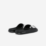 Lacoste slides sintéticos croco 2.0 homens preto e branco 312 88BL1754 - Image 3