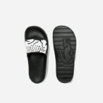 Lacoste slides sintéticos croco 2.0 homens preto e branco 312 88BL1754 - Image 4