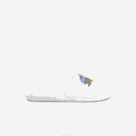 Lacoste slides sintéticos croco homens branco/verde 082 88BL1768