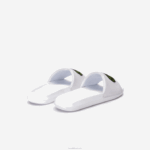 Lacoste slides sintéticos croco homens branco/verde 082 88BL1809 - Image 3