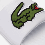 Lacoste slides sintéticos croco homens branco/verde 082 88BL1809 - Image 6