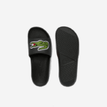 Lacoste slides sintéticos croco homens preto e verde 1b4 88BL1808 - Image 4