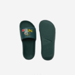 Lacoste slides sintéticos croco homens verde 1m8 88BL1762 - Image 4