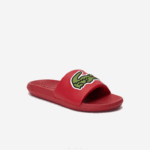 Lacoste slides sintéticos croco homens vermelho verde t2q 88BL1810