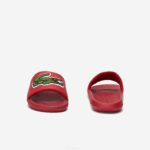 Lacoste slides sintéticos croco homens vermelho verde t2q 88BL1810 - Image 4