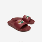 Lacoste slides sintéticos croco mulheres amarelo bordô amr 88BL2706 - Image 2