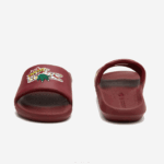 Lacoste slides sintéticos croco mulheres amarelo bordô amr 88BL2706 - Image 5