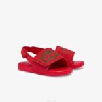 Lacoste slides sintéticos de alça l.30 bebês vermelho verde t2q 88BL2971 - Image 2