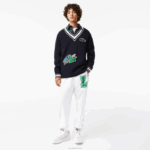 Lacoste suéter de distintivo cômico homens preto/branco 88BL1378 - Image 2