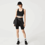 Lacoste sutiã esportivo costas nadador mulheres preto 8vm 88BL2583