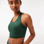 Lacoste sutiã esportivo impresso mulheres verde d1r 88BL2577 - Image 2