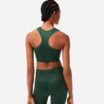 Lacoste sutiã esportivo impresso mulheres verde d1r 88BL2577 - Image 3