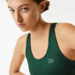 Lacoste sutiã esportivo impresso mulheres verde d1r 88BL2577 - Image 4