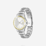 Lacoste swing relógio de aço inoxidável de 3 mãos mulheres cinza 000 88BL2918 - Image 2
