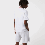 Lacoste t-shirt de pijama de gola redonda tricolor de manga curta homens chine cinza cca 88BL1472 - Image 2