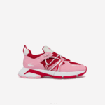 Lacoste tênis colorblock têxtil l003 mulheres rosa e branco f50 88BL2754