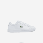 Lacoste tênis de couro carnaby bl homens branco 21g 88BL1817