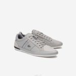 Lacoste tênis de couro chaymon homens cinza preto 276 88BL1709 - Image 2