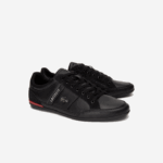Lacoste tênis de couro chaymon homens preto vermelho 1b5 88BL1708 - Image 2