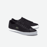 Lacoste tênis de couro lerond homens preto 024 88BL1716 - Image 2