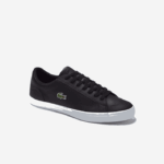 Lacoste tênis de couro lerond homens preto 024 88BL1716