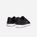 Lacoste tênis de couro lerond homens preto 024 88BL1716 - Image 3