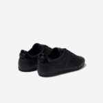 Lacoste tênis de couro perfurado chaymon homens preto 02h 88BL1711 - Image 3