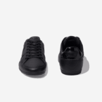 Lacoste tênis de couro perfurado chaymon homens preto 02h 88BL1711 - Image 5