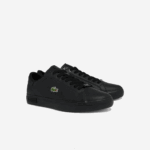 Lacoste tênis de couro polido powercourt homens preto 02h 88BL1846 - Image 2