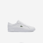 Lacoste tênis de couro powercourt homens branco 21g 88BL1703
