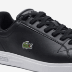 Lacoste tênis de couro profissional graduado homens preto e branco 312 88BL1909 - Image 6