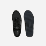 Lacoste tênis de luxo têxtil parceiro homens preto 02h 88BL1706 - Image 4
