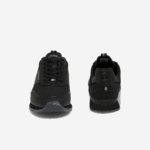 Lacoste tênis de luxo têxtil parceiro homens preto 02h 88BL1706 - Image 5