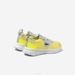 Lacoste tênis de tecido de malha run spin bebês ylw/lt gry 382 88BL2930 - Image 2