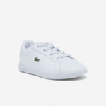 Lacoste tênis graduado bebês branco e preto 147 88BL2991