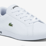 Lacoste tênis graduado crianças branco e preto 147 88BL3302 - Image 6